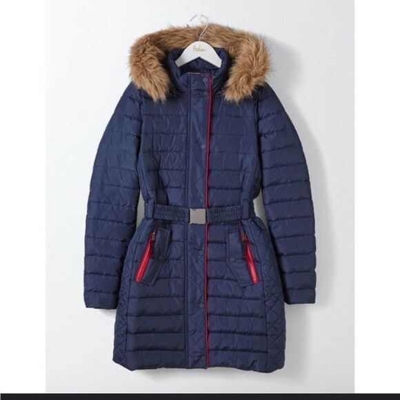 Tommy Hilfiger Faux Fur Trim Belted Puffer Parka Coat
Size Petite XXL 2X - Picture 2 of 8